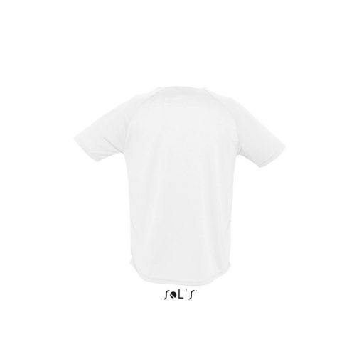 Férfi raglános, rövid ujjú sport póló, SOL'S SO11939, White-2XL