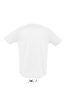 Férfi raglános, rövid ujjú sport póló, SOL'S SO11939, White-XS