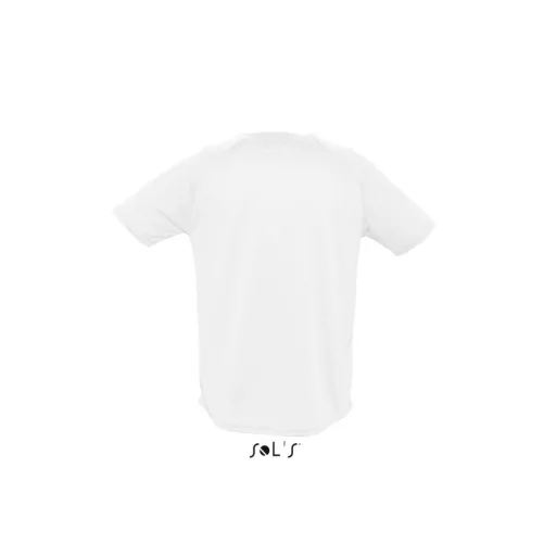 Férfi raglános, rövid ujjú sport póló, SOL'S SO11939, White-XS