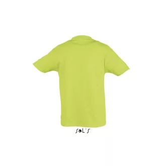   Gyerek REGENT KIDS környakas rövid ujjú pamut póló, SOL'S SO11970, Apple Green-2A