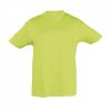 Gyerek REGENT KIDS környakas rövid ujjú pamut póló, SOL'S SO11970, Apple Green-2A