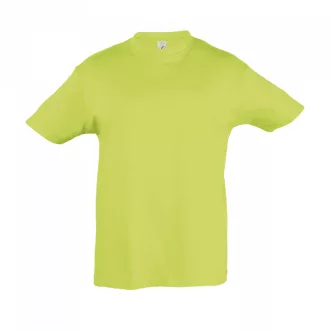   Gyerek REGENT KIDS környakas rövid ujjú pamut póló, SOL'S SO11970, Apple Green-2A