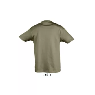   Gyerek REGENT KIDS környakas rövid ujjú pamut póló, SOL'S SO11970, Army-2A