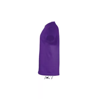   Gyerek REGENT KIDS környakas rövid ujjú pamut póló, SOL'S SO11970, Dark Purple-2A