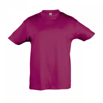   Gyerek REGENT KIDS környakas rövid ujjú pamut póló, SOL'S SO11970, Fuchsia-2A