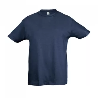   Gyerek REGENT KIDS környakas rövid ujjú pamut póló, SOL'S SO11970, Navy-2A