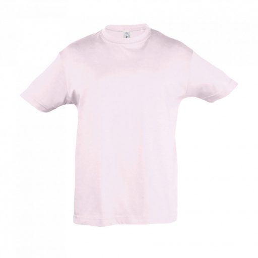 Gyerek REGENT KIDS környakas rövid ujjú pamut póló, SOL'S SO11970, Pale Pink-12A