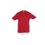 Gyerek REGENT KIDS környakas rövid ujjú pamut póló, SOL'S SO11970, Red-4A