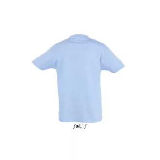   Gyerek REGENT KIDS környakas rövid ujjú pamut póló, SOL'S SO11970, Sky Blue-10A