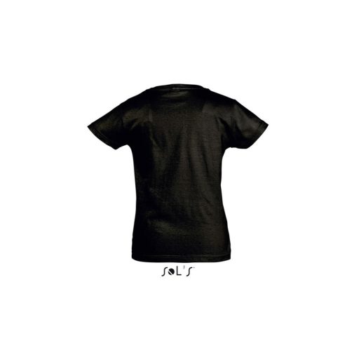 Gyerek CHERRY rövid ujjú környakas pamut póló, SOL'S SO11981, Deep Black-8A