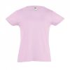 Gyerek CHERRY rövid ujjú környakas pamut póló, SOL'S SO11981, Medium Pink-2A