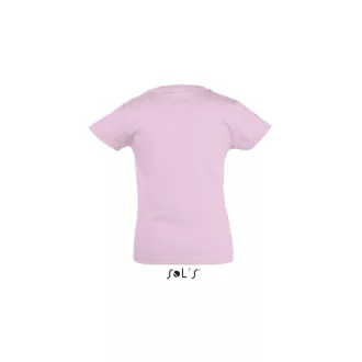  Gyerek CHERRY rövid ujjú környakas pamut póló, SOL'S SO11981, Medium Pink-4A