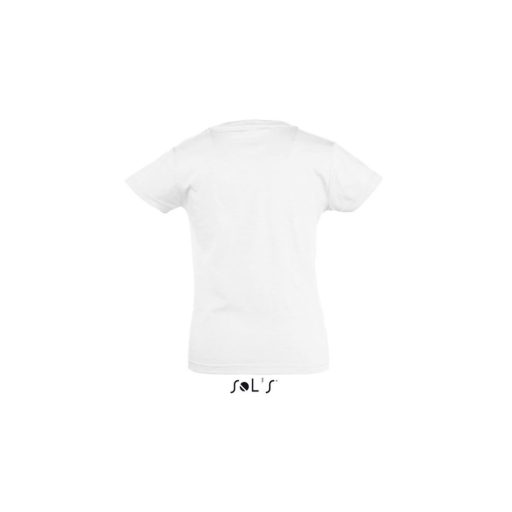 Gyerek CHERRY rövid ujjú környakas pamut póló, SOL'S SO11981, White-12A