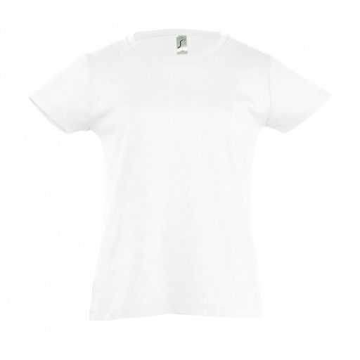 Gyerek CHERRY rövid ujjú környakas pamut póló, SOL'S SO11981, White-8A