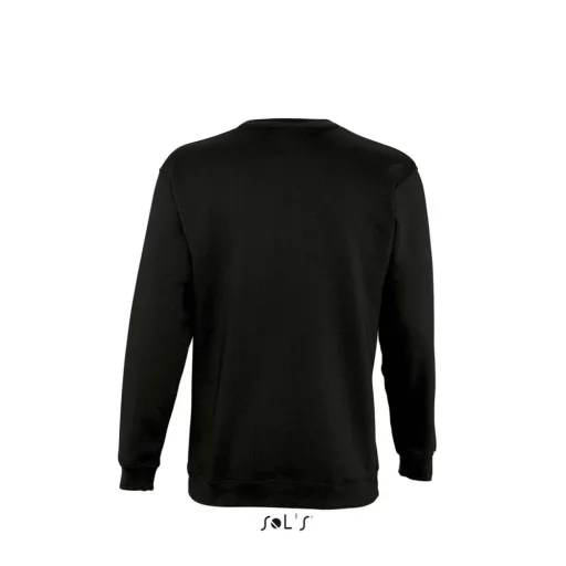 Férfi kereknyakú pulóver, SOL'S SO13250, Black-S