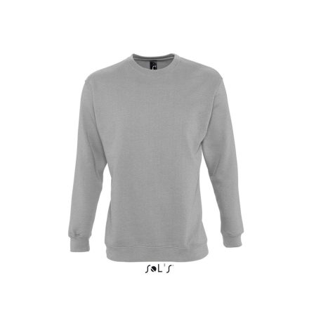 Férfi kereknyakú pulóver, SOL'S SO13250, Grey Melange-2XL