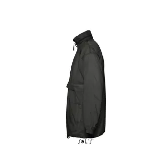   Uniszex vízálló, kapucnis széldzseki, SOL'S SO32000, Black-2XL