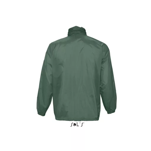 Uniszex vízálló, kapucnis széldzseki, SOL'S SO32000, Forest Green-2XL