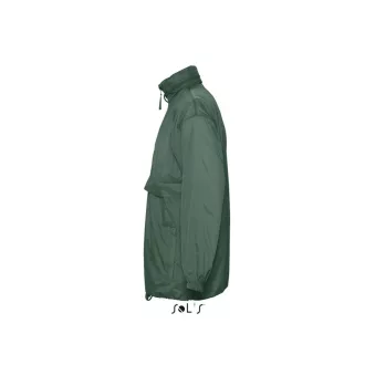   Uniszex vízálló, kapucnis széldzseki, SOL'S SO32000, Forest Green-2XL