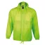 Uniszex vízálló, kapucnis széldzseki, SOL'S SO32000, Neon Lime-L