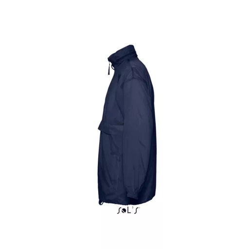Uniszex vízálló, kapucnis széldzseki, SOL'S SO32000, Navy-2XL