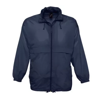   Uniszex vízálló, kapucnis széldzseki, SOL'S SO32000, Navy-S