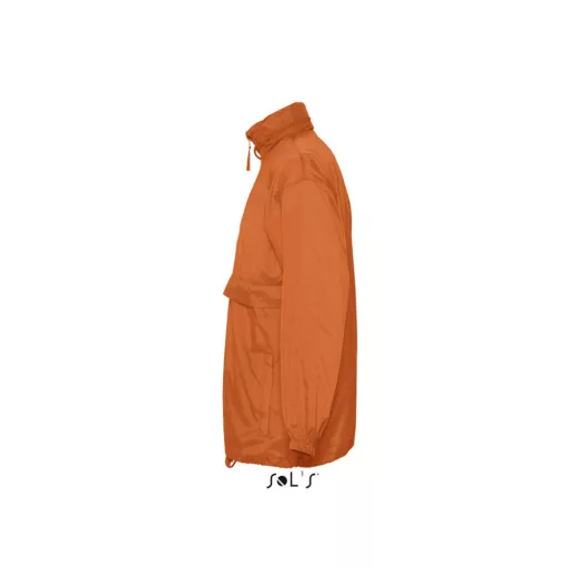 Uniszex vízálló, kapucnis széldzseki, SOL'S SO32000, Orange-S
