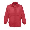 Uniszex vízálló, kapucnis széldzseki, SOL'S SO32000, Red-2XL