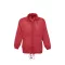 Uniszex vízálló, kapucnis széldzseki, SOL'S SO32000, Red-XL