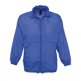   Uniszex vízálló, kapucnis széldzseki, SOL'S SO32000, Royal Blue-2XL