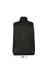 Uniszex WINNER vízlepergető mellény polár béléssel, SOL'S SO44001, Black-2XL