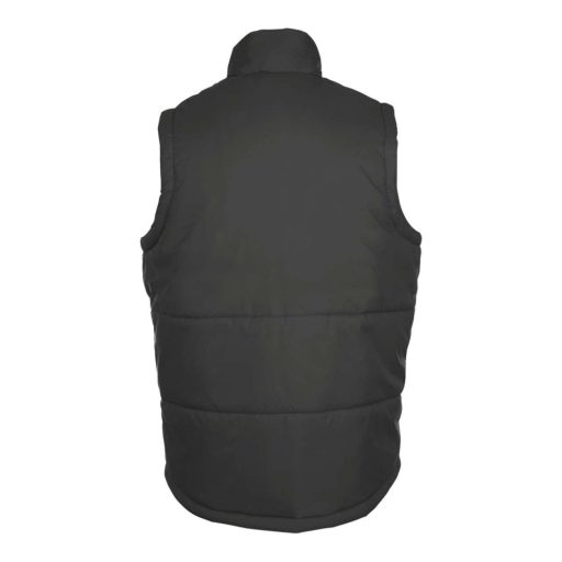 Uniszex WARM steppelt mellény poliészter béléssel, SOL'S SO44002, Charcoal Grey-M