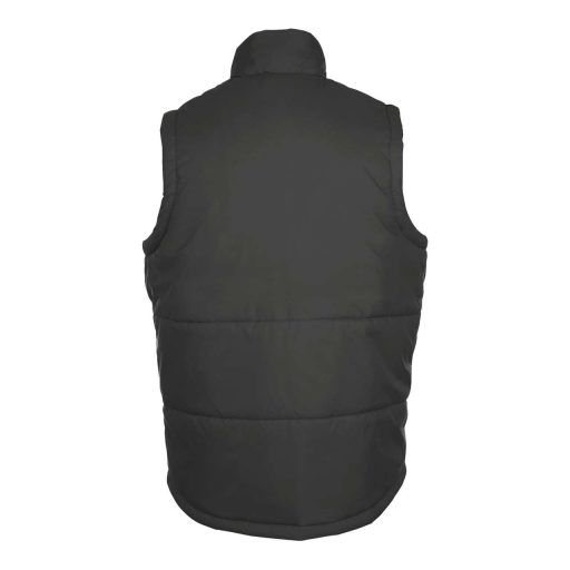 Uniszex WARM steppelt mellény poliészter béléssel, SOL'S SO44002, Charcoal Grey-XL