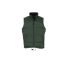 Uniszex WARM steppelt mellény poliészter béléssel, SOL'S SO44002, Forest Green-S