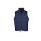 Uniszex WARM steppelt mellény poliészter béléssel, SOL'S SO44002, Navy-L