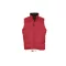 Uniszex WARM steppelt mellény poliészter béléssel, SOL'S SO44002, Red-2XL