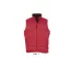 Uniszex WARM steppelt mellény poliészter béléssel, SOL'S SO44002, Red-2XL