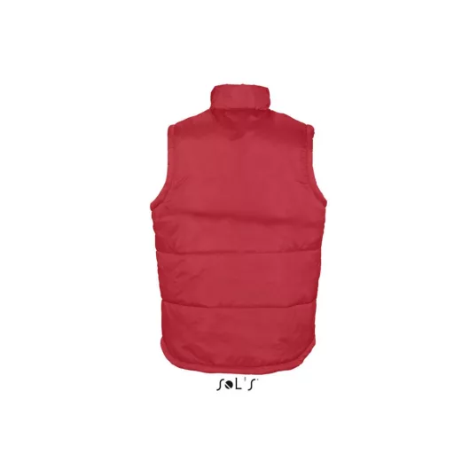 Uniszex WARM steppelt mellény poliészter béléssel, SOL'S SO44002, Red-2XL