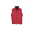 Uniszex WARM steppelt mellény poliészter béléssel, SOL'S SO44002, Red-3XL