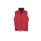 Uniszex WARM steppelt mellény poliészter béléssel, SOL'S SO44002, Red-L