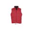 Uniszex WARM steppelt mellény poliészter béléssel, SOL'S SO44002, Red-XL