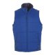 Uniszex WARM steppelt mellény poliészter béléssel, SOL'S SO44002, Royal Blue-M