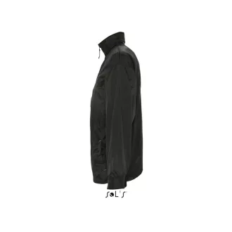   Uniszex bélelt széldzseki, gallérba hajtogatott kapucnival, SOL'S SO46000, Black-S