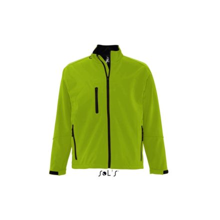 Férfi RELAX vastag 3 rétegű softshell dzseki, SOL'S SO46600, Green Absinthe-L