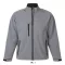 Férfi RELAX vastag 3 rétegű softshell dzseki, SOL'S SO46600, Grey Melange-M