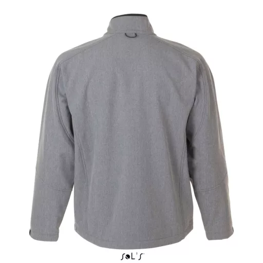 Férfi RELAX vastag 3 rétegű softshell dzseki, SOL'S SO46600, Grey Melange-M