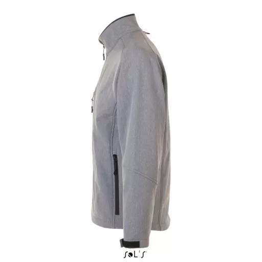 Férfi RELAX vastag 3 rétegű softshell dzseki, SOL'S SO46600, Grey Melange-M