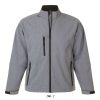 Férfi RELAX vastag 3 rétegű softshell dzseki, SOL'S SO46600, Grey Melange-S