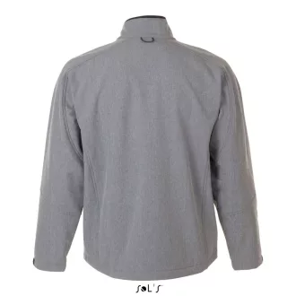   Férfi RELAX vastag 3 rétegű softshell dzseki, SOL'S SO46600, Grey Melange-S