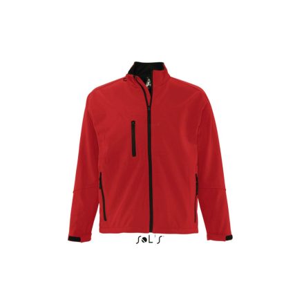 Férfi RELAX vastag 3 rétegű softshell dzseki, SOL'S SO46600, Pepper Red-3XL
